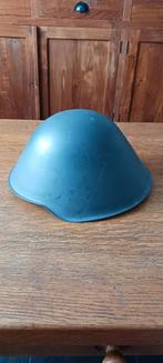 DUITSE MILITAIRE STALEN HELM MET LEREN / PVC  BINNEN WERK, Ophalen of Verzenden, Landmacht, Duitsland, Helm of Baret
