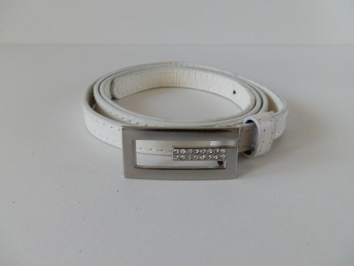 Gucci riem., Kleding | Dames, Riemen en Ceinturen, Zo goed als nieuw, 100 cm of meer, Minder dan 3 cm, Wit, Echt leder, Ophalen of Verzenden