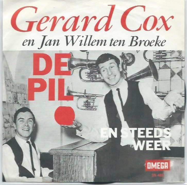 Gerard Cox- De Pil, Cd's en Dvd's, Vinyl Singles, Zo goed als nieuw, Nederlandstalig, Verzenden