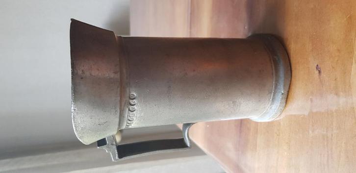 Tinnen maatbeker halve liter, Antiek en Kunst, Antiek | Tin, Ophalen of Verzenden