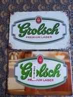Grolsch Reclameborden - Set van 2, Verzamelen, Ophalen of Verzenden, Nieuw, Reclamebord, Plaat of Schild, Grolsch