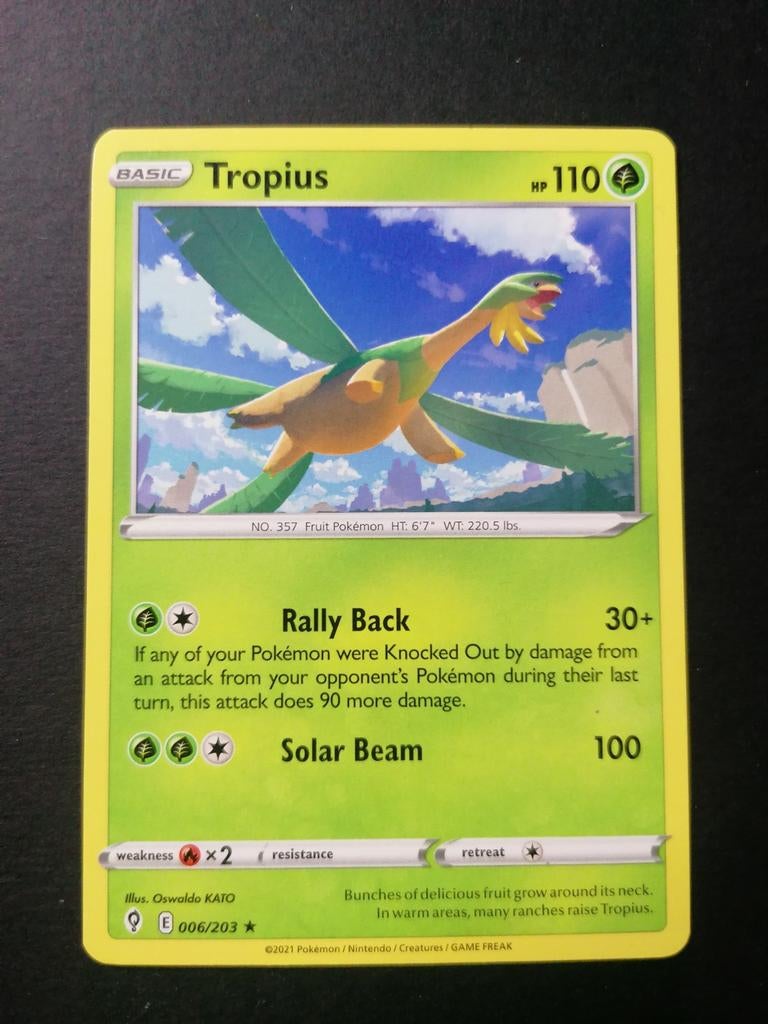 Tropius - Evolving Skies 006/203 - Pokémon, Ophalen of Verzenden, Zo goed als nieuw
