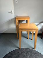 Te koop, Huis en Inrichting, Tafels | Bijzettafels, Gebruikt, Vierkant, 55 tot 75 cm, Hout
