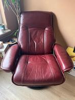 Lederen relaxfauteuil, Huis en Inrichting, Fauteuils, Ophalen, Gebruikt, Minder dan 75 cm, Leer