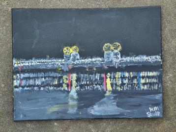 Stadsbrug Kampen - Acryl schilderij beschikbaar voor biedingen