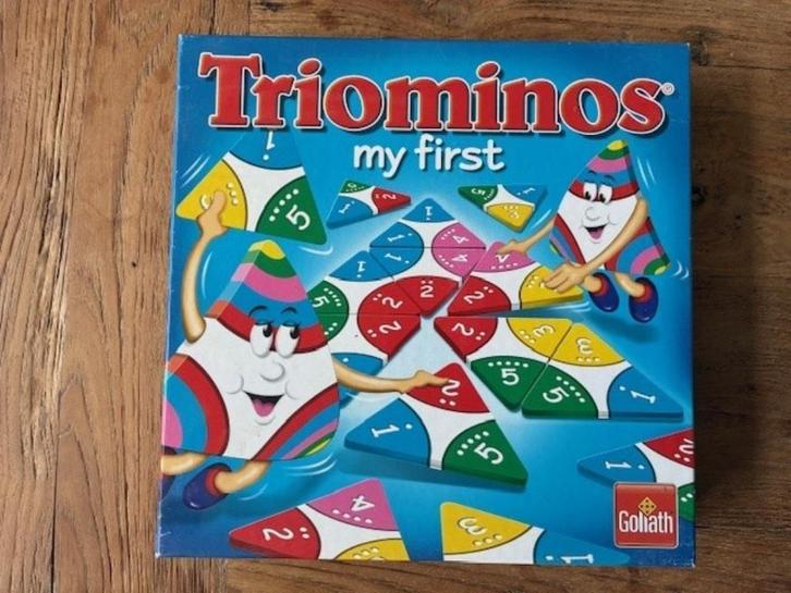 Triominos junior - goede conditie & compleet, Hobby en Vrije tijd, Gezelschapsspellen | Bordspellen, Zo goed als nieuw, Ophalen of Verzenden