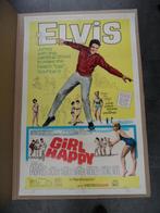 Elvis Presley origineel USA filmmateriaal Girl Happy linen b, Verzamelen, Film en Tv, Zo goed als nieuw, Film, Poster, Ophalen