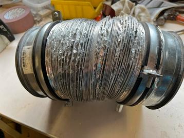 Flexibele Aluminium spiraal Afvoerbuis 150cm + Klemmen beschikbaar voor biedingen