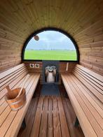 Thermohout barrelsauna gebogen banken, evt. panorama wanden, Ophalen, Fins of Traditioneel, Kostedeweg 7 Vorden, Nieuw