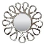 Spiegel - Colmore - 56x56cm - Aluminium/Nickel - Nieuw, Minder dan 50 cm, Rond, Nieuw, Ophalen of Verzenden