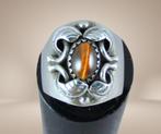 Prachtige NAVAJO zilveren TIJGEROOG ring M16,5/17!, Sieraden, Tassen en Uiterlijk, Verzenden, Zo goed als nieuw, X, Dame of Heer