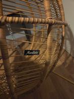 Hangstoel van riet, Huis en Inrichting, Stoelen, Gebruikt, Bruin, Ophalen of Verzenden, Eén