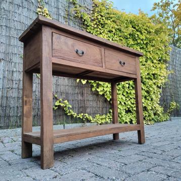 Nieuw! Teakhouten sidetable | Pimpskuorke Ureterp  beschikbaar voor biedingen