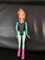 Disney Frozen Ice Skating Anna Doll mattel, Ophalen of Verzenden, Zo goed als nieuw, Barbie