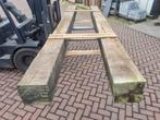 2 Hardhouten palen / balken 30x30 cm /4.00 m lang nr: HB422, Tuin en Terras, Palen, Balken en Planken, Ophalen, Nieuw, Hardhout