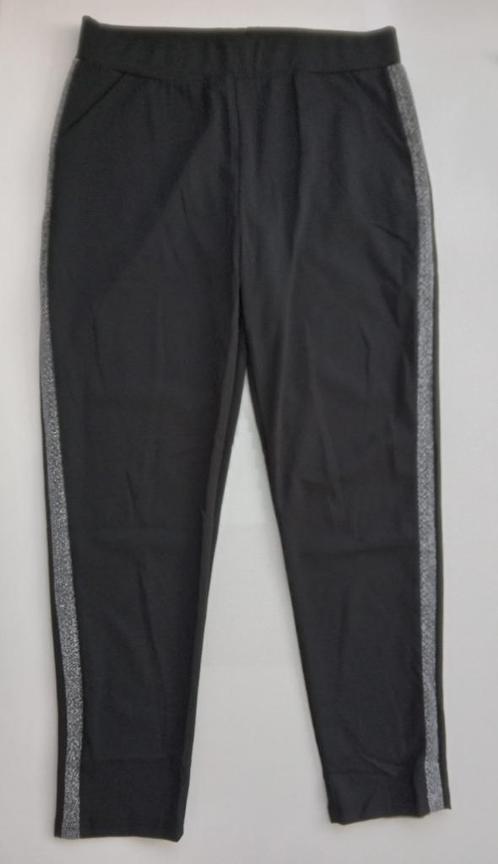 Pescara sportbroek met zilver glitter streep, maat M, Kleding | Dames, Sportkleding, Nieuw, Maat 38/40 (M), Zwart, Verzenden