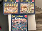Drie puzzels - Jan van Haasteren 950 stukjes, Ophalen of Verzenden, 500 t/m 1500 stukjes, Zo goed als nieuw