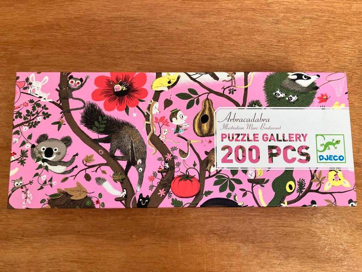 Djeco Puzzel Gallery Arbracadabra 200 Stukjes, Kinderen en Baby's, Speelgoed | Kinderpuzzels, Zo goed als nieuw, 6 jaar of ouder
