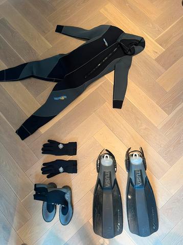 Technodive duikpak compleet 7mm maat M beschikbaar voor biedingen
