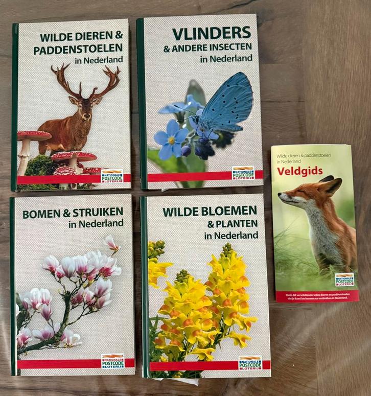 4 boeken Natuur in Nederland vd Postcode Loterij NIEUW, Boeken, Natuur, Nieuw, Bloemen, Planten en Bomen, Ophalen of Verzenden