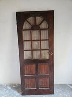 Binnen deur massief gelakt met glas breed 83cm hoog 200,5 cm, 80 tot 100 cm, Deur, Binnendeur, Ophalen of Verzenden