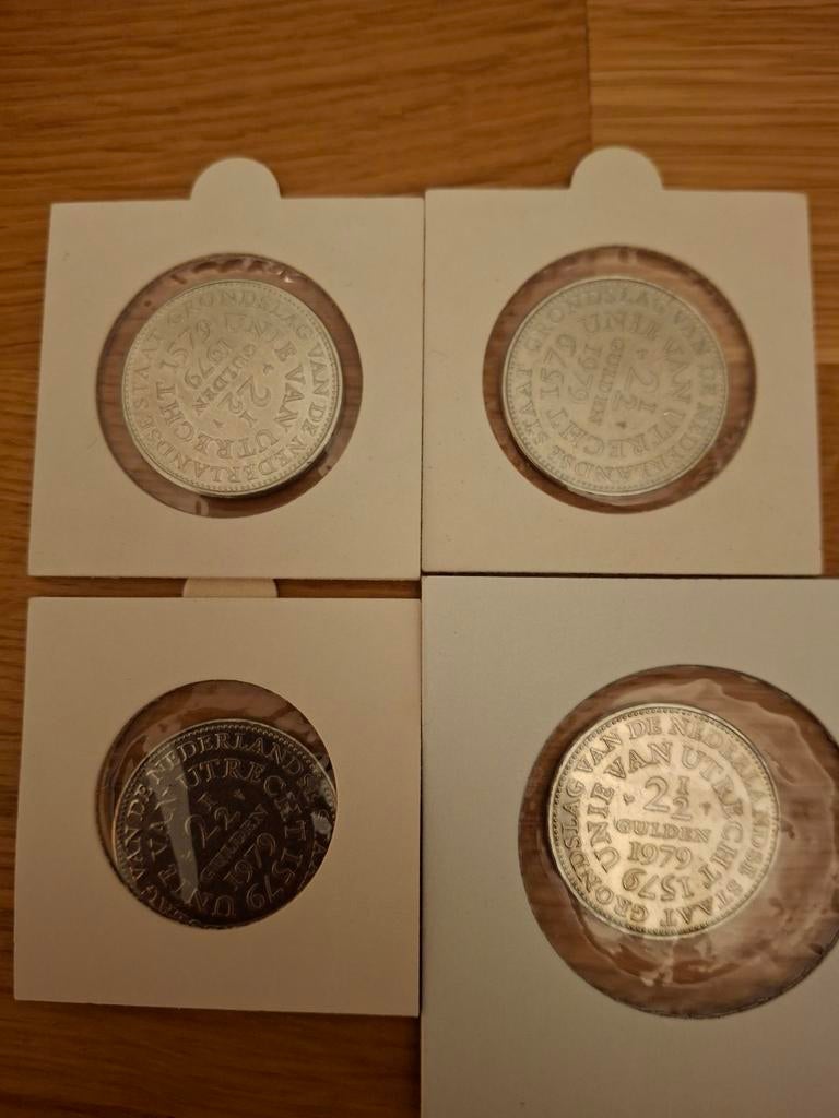 Rijksdaalder Unie van  Utrecht 1979 nikkel 4 stuks, Ophalen, Overige landen, Overige waardes, Losse munt