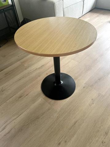 Bijzettafeltje Salontafel Hout Zwart 63x60cm beschikbaar voor biedingen