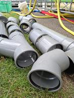 Afvoer buizen 125 met hulpstukken, Doe-het-zelf en Verbouw, Buizen en Afvoer, Ophalen, Afvoer, Gebruikt, Pvc