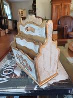 Florentijns Italiaanse brocante hout organiser brievenhouder, Ophalen of Verzenden