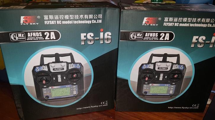 RC Zender FS-I6 FS-ST8 FS-I6X 10 kanaals FlySky 2.4GHZ AFHDS, Hobby en Vrije tijd, Modelbouw | Radiografisch | Overige, Ophalen of Verzenden