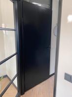 Zwarte opdekdeur met kozijn voor toilet 93x211,5, Zo goed als nieuw, Ophalen