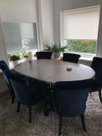 Eettafel inklapbaar, Huis en Inrichting, Tafels | Eettafels, Ophalen, Gebruikt, 100 tot 150 cm, Eikenhout