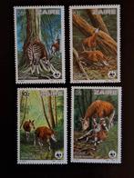 Zaïre 1984 WWF Okapi, Ophalen of Verzenden, Overige landen, Postfris