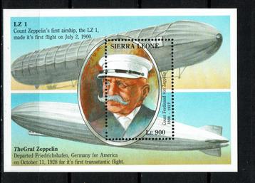sierra leone 1993 pf blok zeppelin luchtvaart luchtballonnen beschikbaar voor biedingen