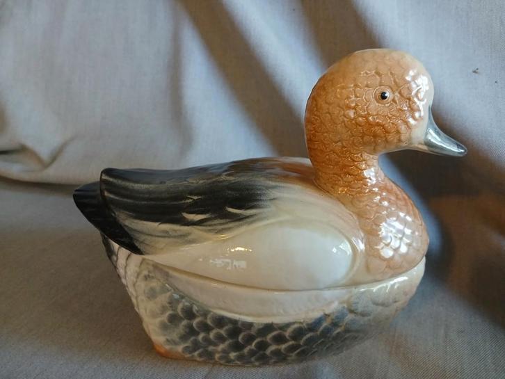 Patéschaal, terrine  "mandarijneend", eend, Antiek en Kunst, Curiosa en Brocante, Ophalen of Verzenden