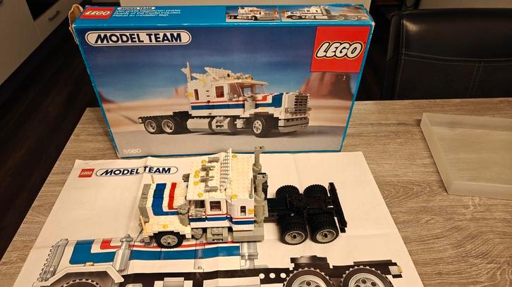 Lego Model team 5580 highway rig, Kinderen en Baby's, Speelgoed | Duplo en Lego, Gebruikt, Lego, Complete set, Ophalen of Verzenden