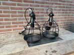 Industriële hanglampen set staal Countryfield, Ophalen of Verzenden, Zo goed als nieuw, Metaal, Minder dan 50 cm