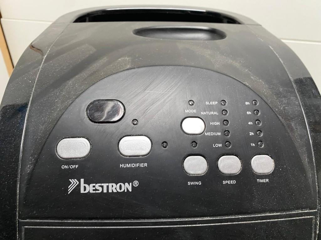 Bestron airkoeler – verkoeling zonder airco, Witgoed en Apparatuur, Airco's, Gebruikt, Mobiele airco, Minder dan 60 m³, 3 snelheden of meer
