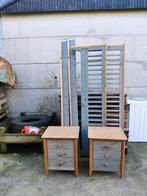 Bed, Ophalen, Gebruikt, Blauw, 210 cm