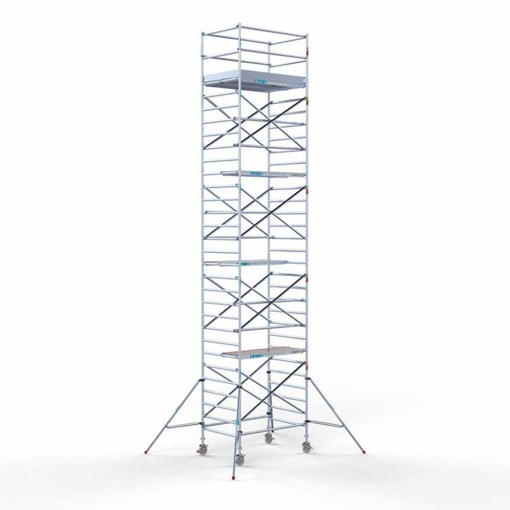 Rolsteiger euro-pen 1.35x2.50x10.3 m werkhoogte!, Doe-het-zelf en Verbouw, Steigers, Nieuw, Rolsteiger of Kamersteiger, 5 meter of hoger