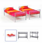 Rousseau stapelbed Sammy /ook naast elkaar te plaatsen/Nieuw, Ophalen, 100 cm, 160 tot 180 cm, Onbekend