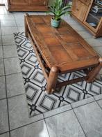 Salontafel massief eiken met tegeltjes, Huis en Inrichting, Tafels | Salontafels, Ophalen, Gebruikt, 100 tot 150 cm, 50 tot 100 cm