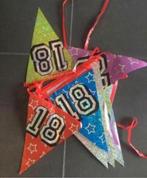 Verjaardag 18 jaar vlaggetjesslinger kleurrijk versiering, Ophalen of Verzenden, Nieuw