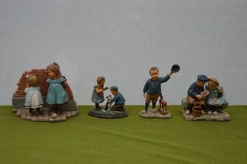 3 vintage Ot en Sien Collectables beeldjes: Spelen met poes beschikbaar voor biedingen