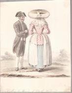 Man & Woman of North Holland 1817 Litho, Antiek en Kunst, Ophalen of Verzenden