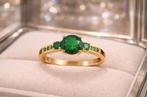 Smaragd ring maat 17mm, Overige materialen, Ut, Nieuw, Ophalen of Verzenden