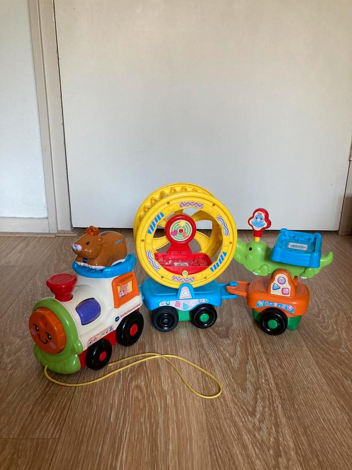 Vtech Zoef Zoef trein met Hugo Hamster, Kinderen en Baby's, Speelgoed | Vtech, Gebruikt, 6 maanden tot 2 jaar, Ophalen of Verzenden