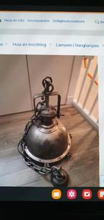 Hanglamp industrieel metaal loods 5, Ophalen, Gebruikt, Metaal, Minder dan 50 cm