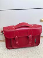 Rode Zatchels leren tas 11.5 inch, Ophalen of Verzenden, Zo goed als nieuw, Leer, Schoudertas