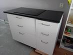 Te koop keukenblok, Ophalen, Gebruikt, 100 tot 150 cm, Wit